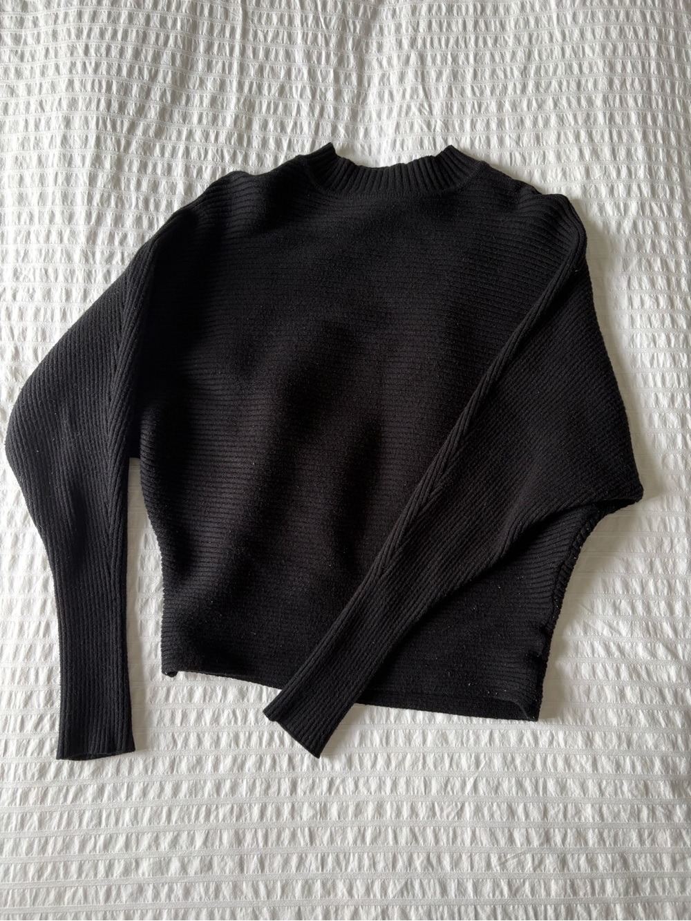 Belldini Black Ribbed Turtleneck Sweater